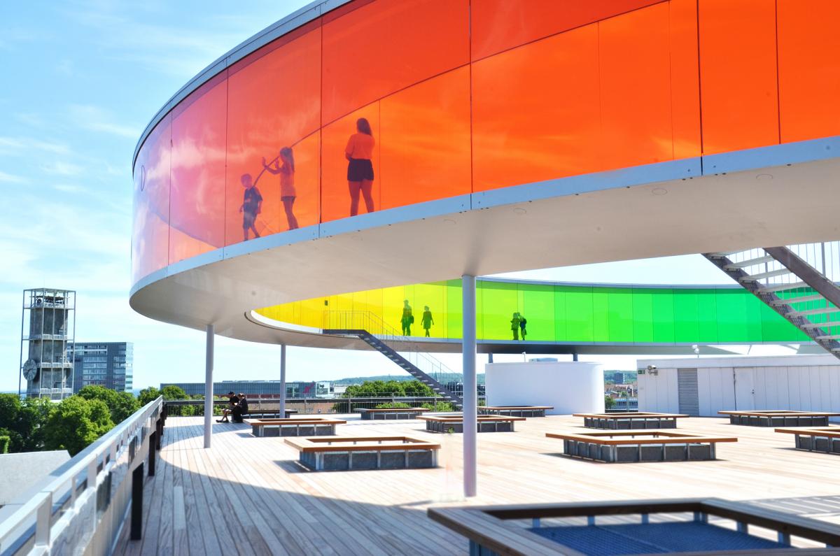 picture of the Rainbow Panorama at ARoS Art Museum