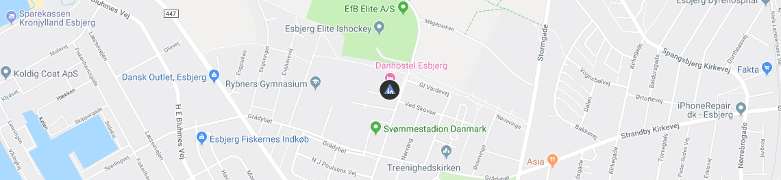 Danhostel Esbjerg på Google kort