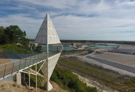 Danhostel Faxe / udsigt over faxe kalkbrud
