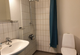 Badeværelse på 4-mands værelse på Danhostel Ringsted