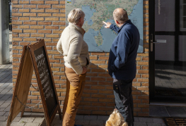 Kort over vandreruter på Djursland 