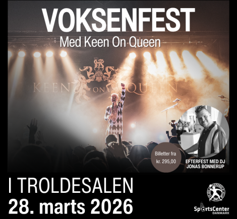 Voksenfest & ophold i Vejen Keen On Queen – live i Troldesalen