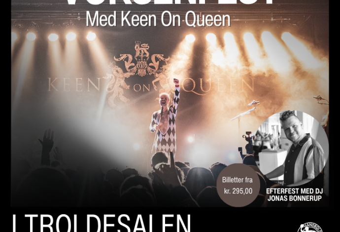 Voksenfest & ophold i Vejen Keen On Queen – live i Troldesalen