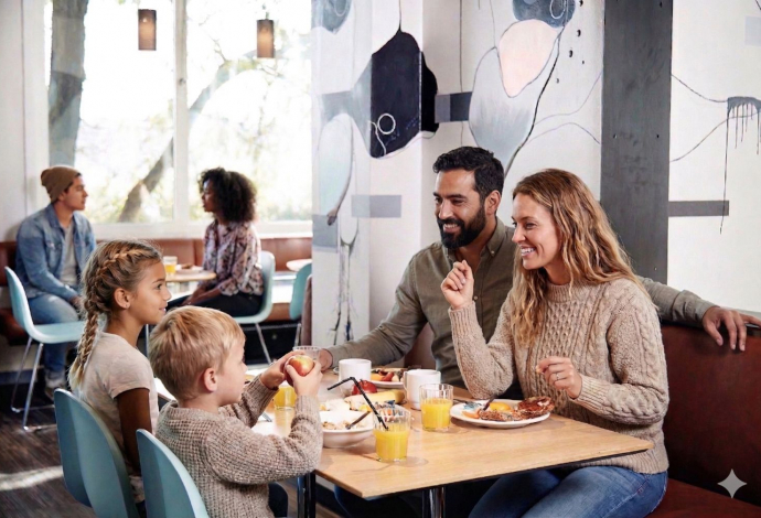 Familie på Danhostel copenhagen City